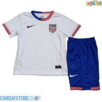 Camisa de time de futebol Estados Unidos Replicas 1º Equipamento Infantil Copa America 2024 Manga Curta (+ Calças curtas)
